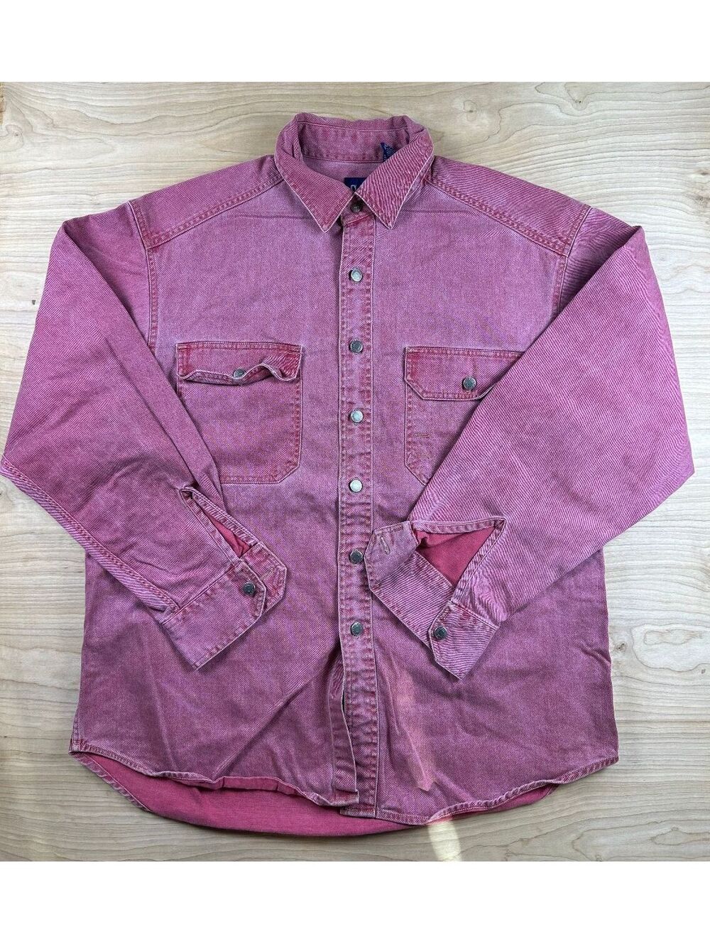 Vintage 90s Gap Denim button up shirt jacket large canvas faded heavy workwear